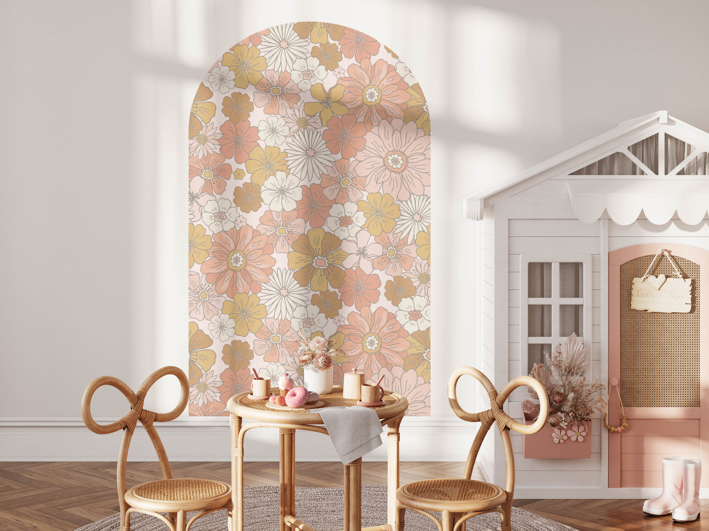 Luna Arch - Floral Wall Decal - Wall Decals Australia - Fable and Fawn