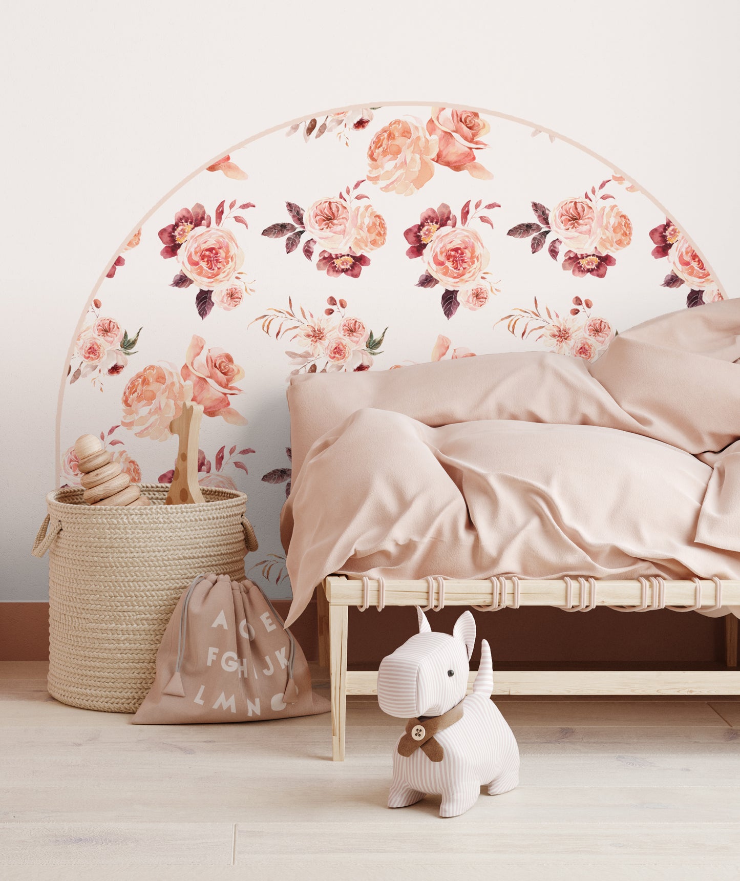 Bedhead Wall Decal - Lana Floral - Wall Decals Australia - Fable and Fawn