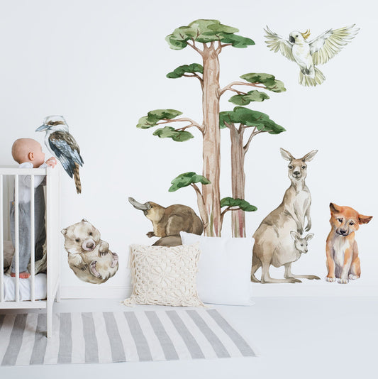 Pick 6 Animals! - Australian Animal Wall Stickers - Wall Decals Australia - Fable and Fawn