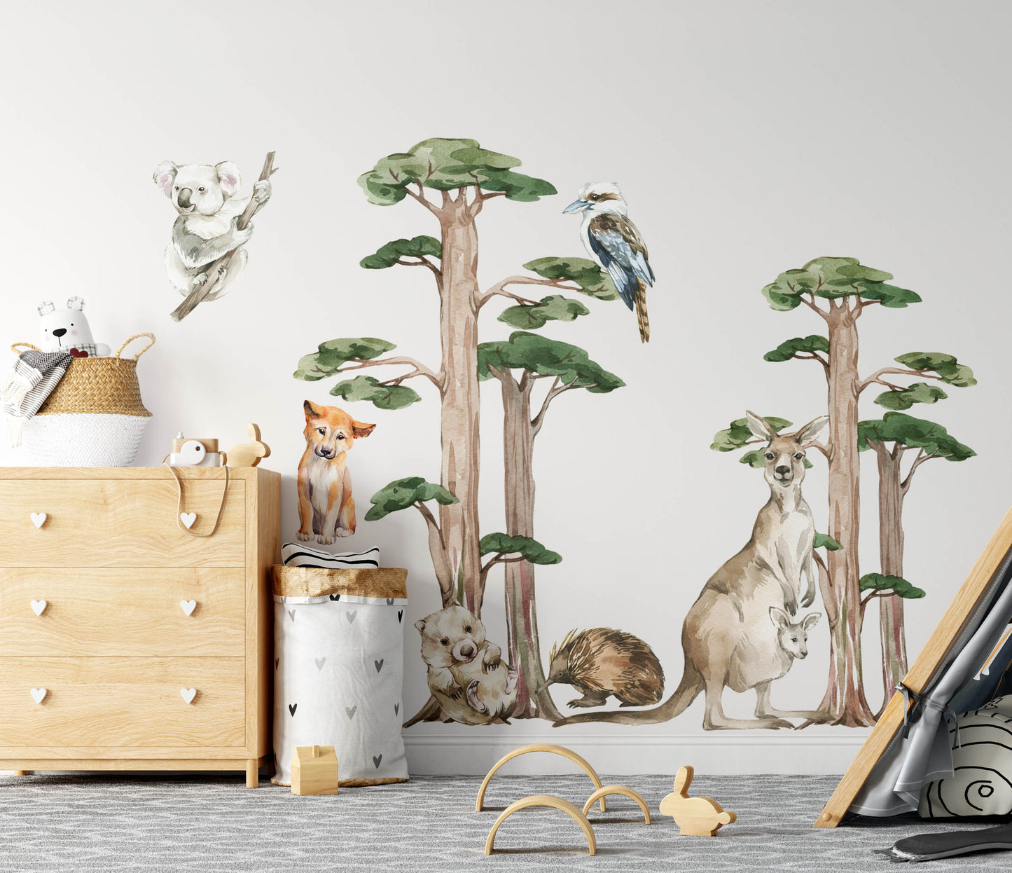 Tall Gum Tree Wall Decals