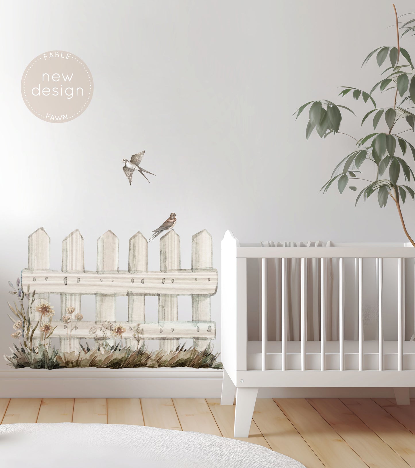 Australian Birds on Fence Wall Decal - Wall Decals - Fable and Fawn