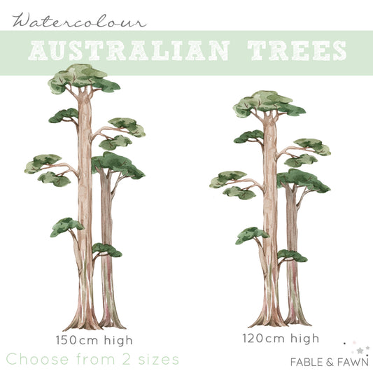 Tall Gum Tree Wall Decals