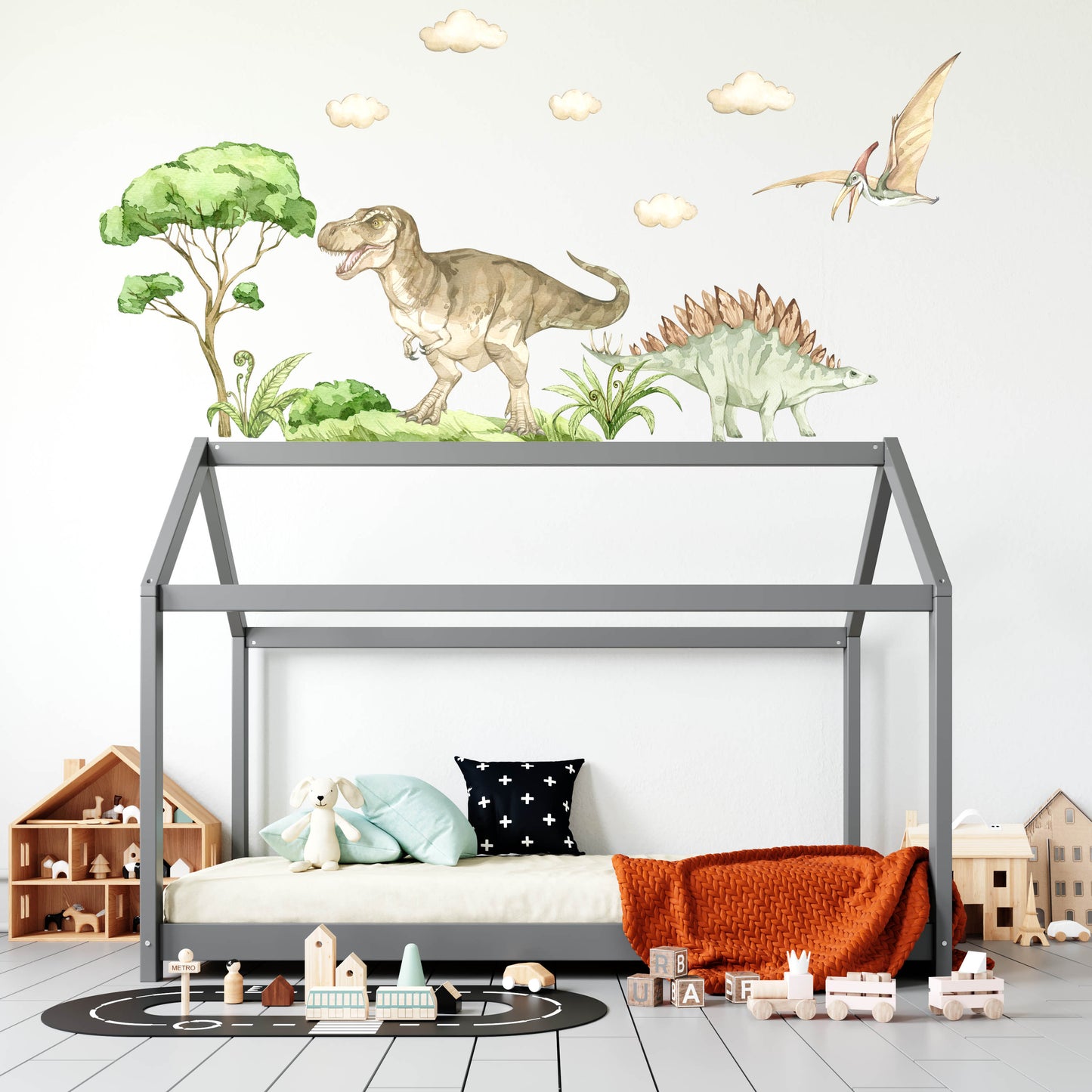 Dinosaur decals for walls (Pack 2)
