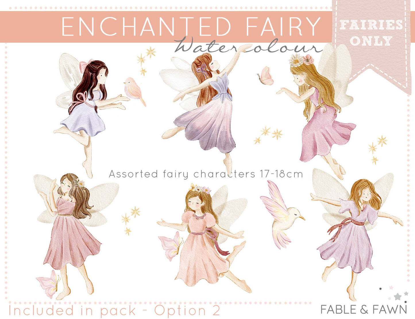 Fairy Wall Stickers - Wall Decals - Fable and Fawn