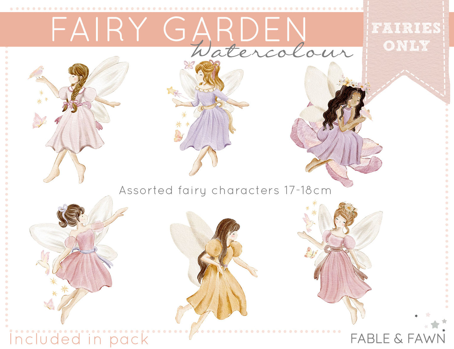 Fairy Wall Stickers - Wall Decals - Fable and Fawn