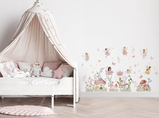 Enchanted Fairy Wall Stickers (Large Set) - Wall Decals - Fable and Fawn