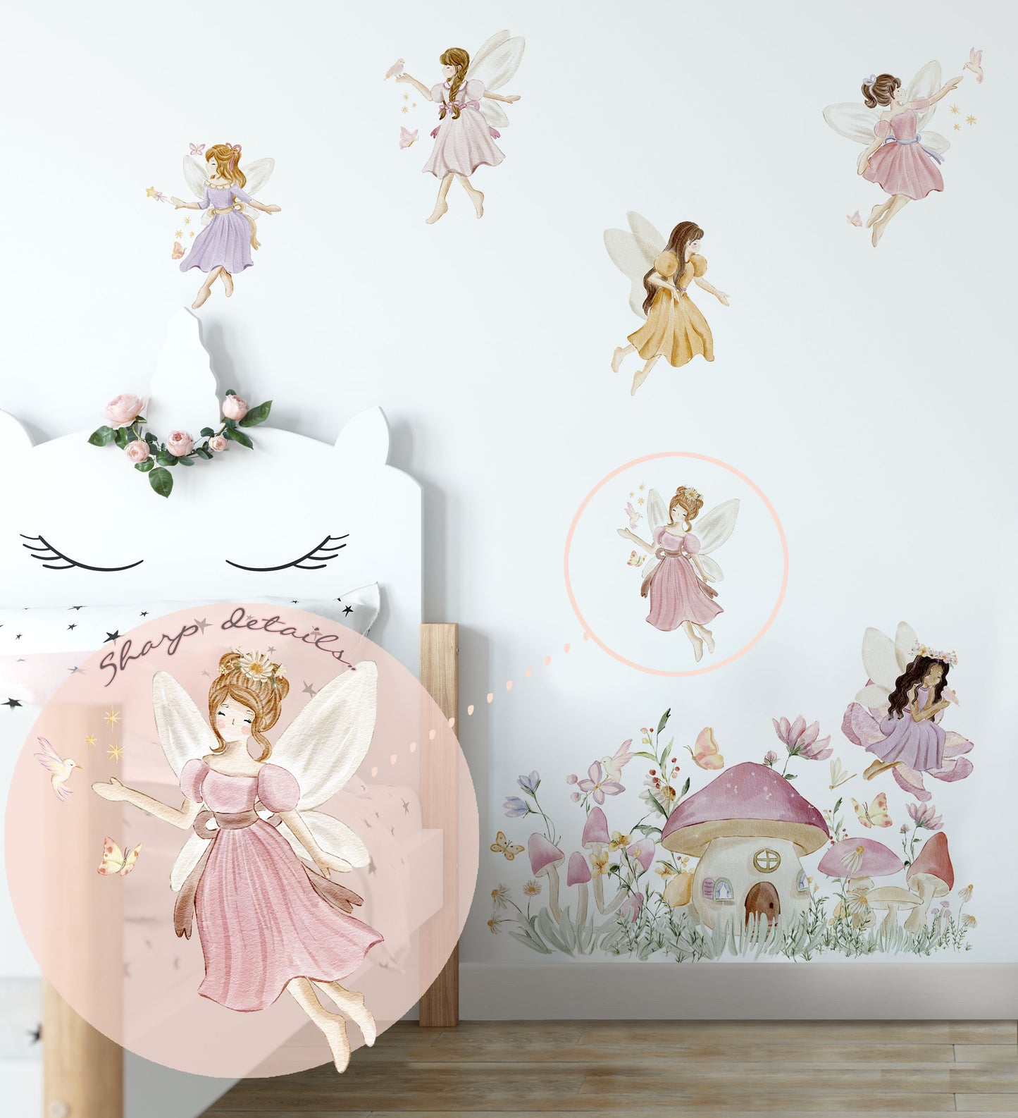 Enchanted Fairy Wall Stickers (Small Set) - Wall Decals - Fable and Fawn