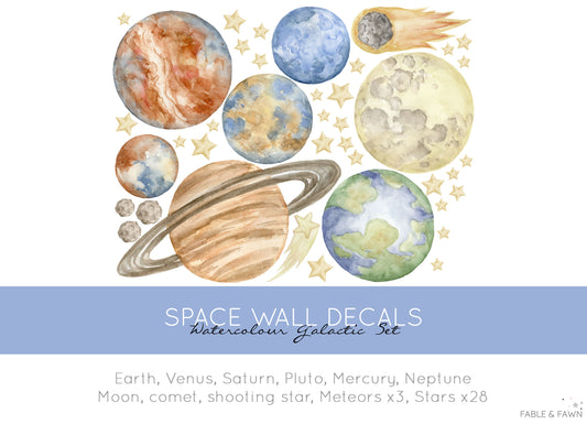 Planet Wall Decals - Wall Decals - Fable and Fawn