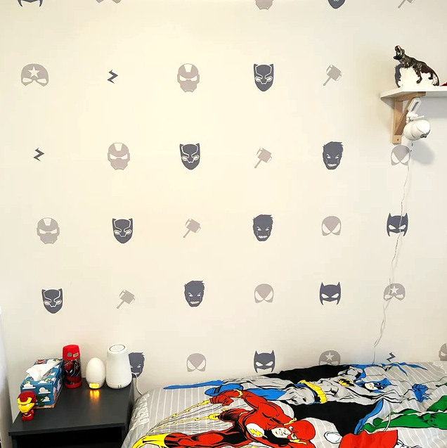 Superhero Wall Decals (Pick Your Colours) - Wall Decals Australia - Fable and Fawn