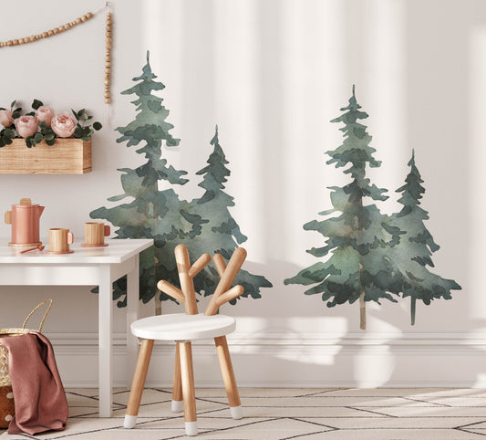 Pine Trees Wall Decals - Wall Decals - Fable and Fawn