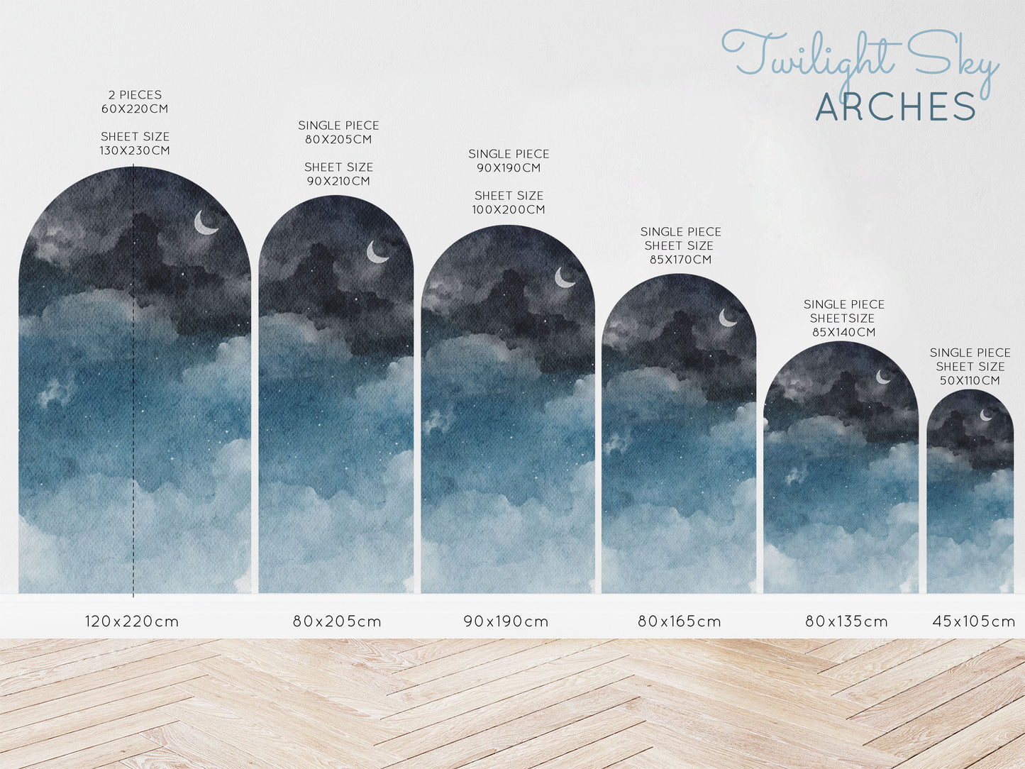 Arch Wall Decal - Twilight - Wall Decals Australia - Fable and Fawn