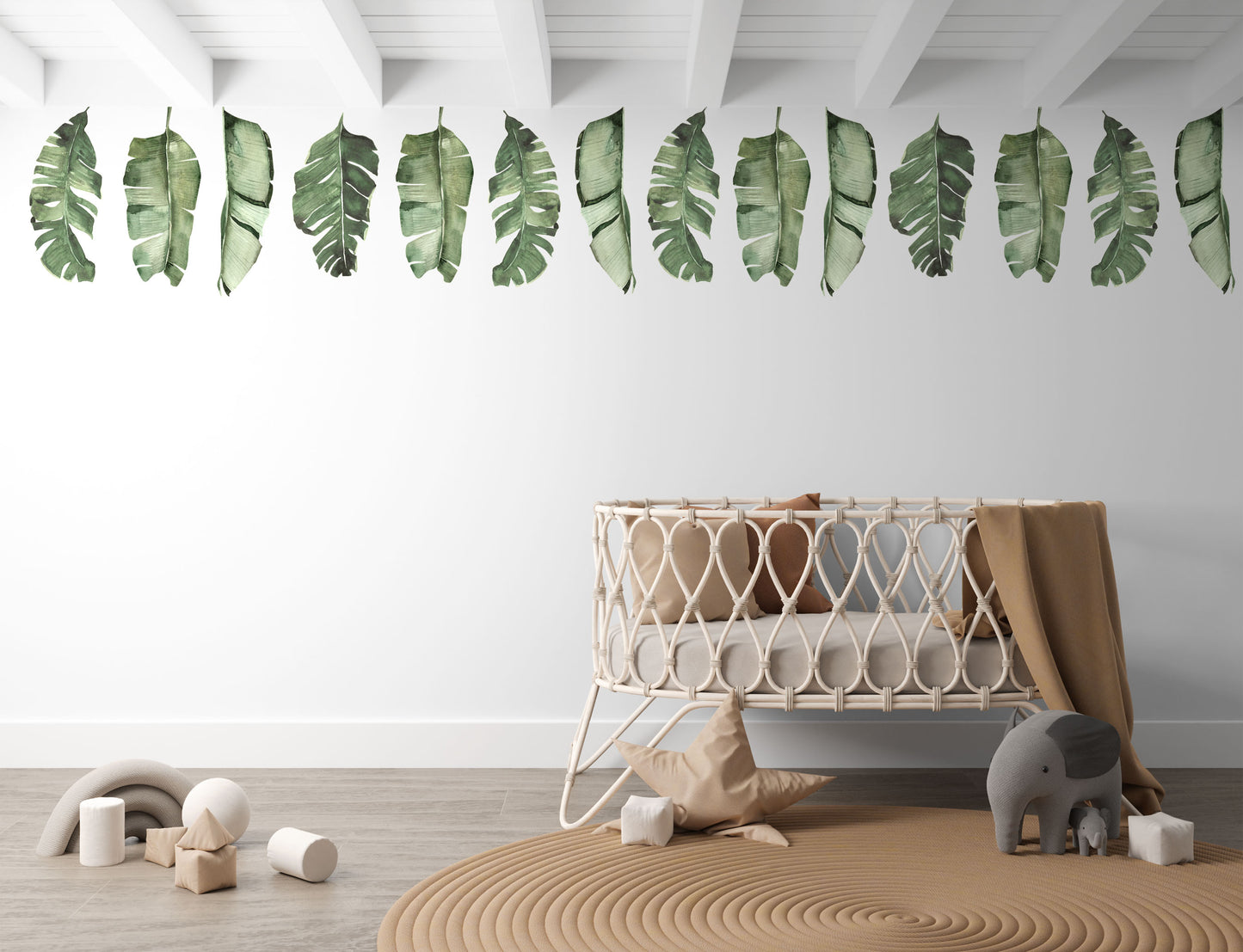 Large Tropical Leaf Wall Decals - Wall Decals - Fable and Fawn