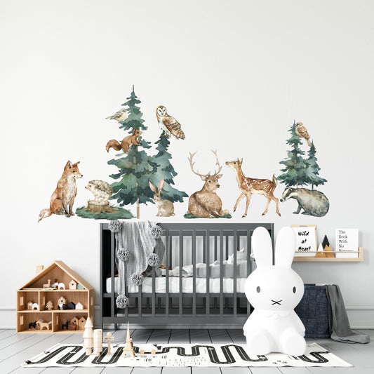 Forest Animal Wall Decals - Wall Decals - Fable and Fawn