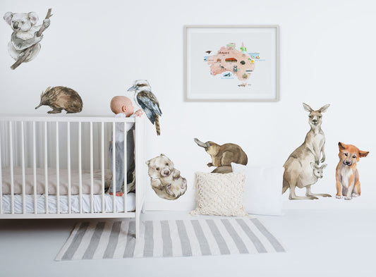 Australian Animal Wall Decals (Set) - Wall Decals - Fable and Fawn
