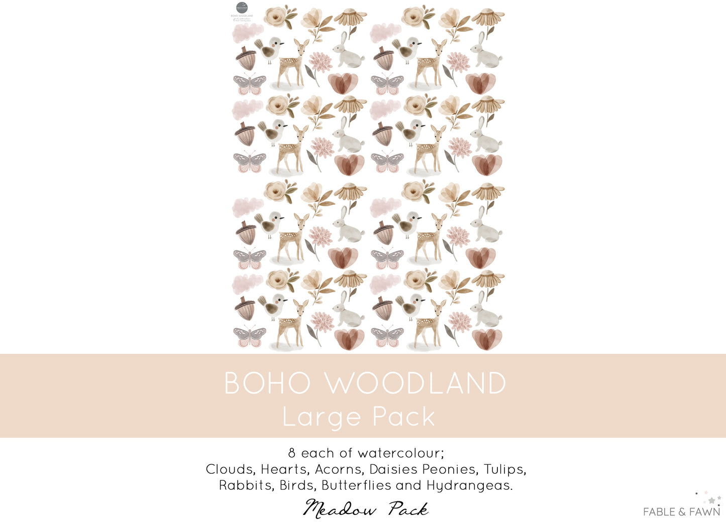 Woodland Wall Decals - Wall Decals - Fable and Fawn