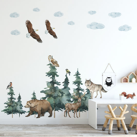 Woodland Forest Animal Wall Decals - Wall Decals - Fable and Fawn