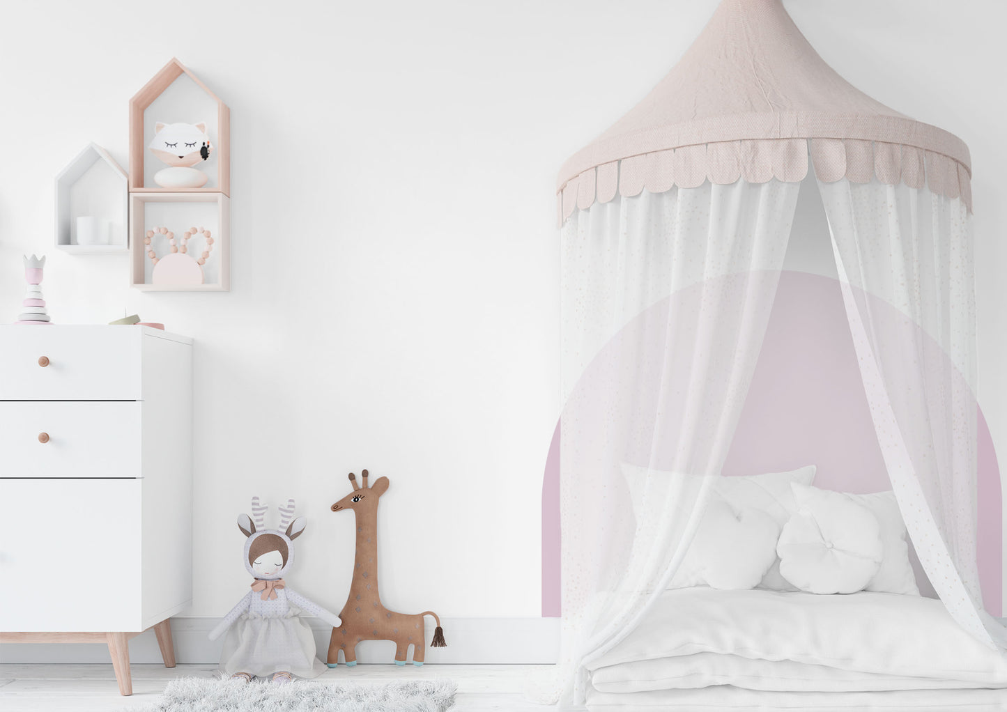 Bedhead Wall Decal (Lavender) - Wall Decals - Fable and Fawn
