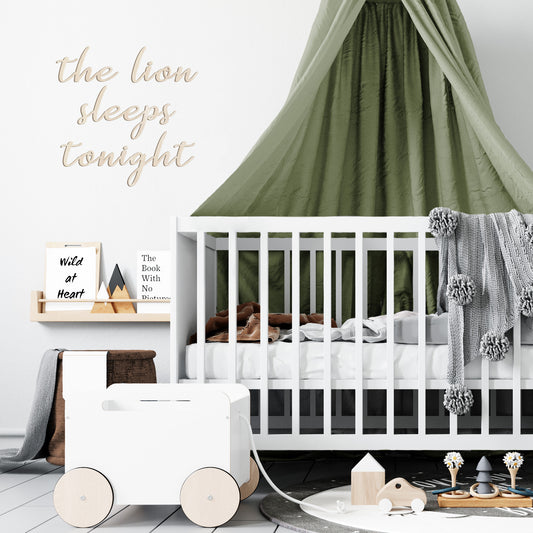The lion sleeps tonight - Wall Decals - Fable and Fawn