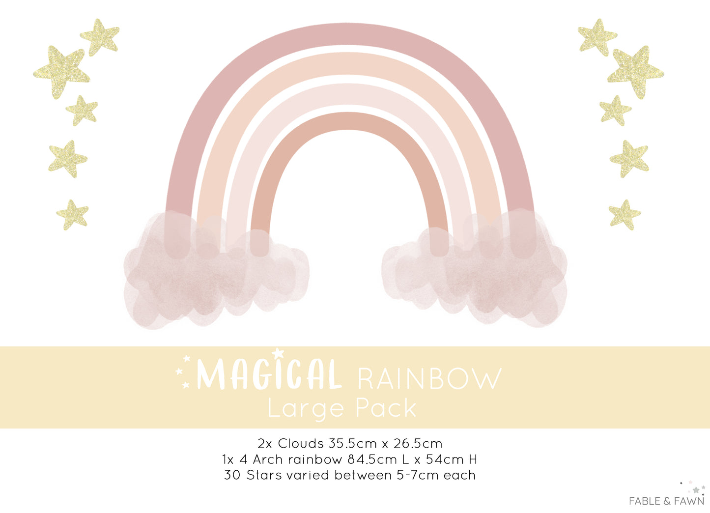 Magical Rainbow Wall Decal - Wall Decals - Fable and Fawn