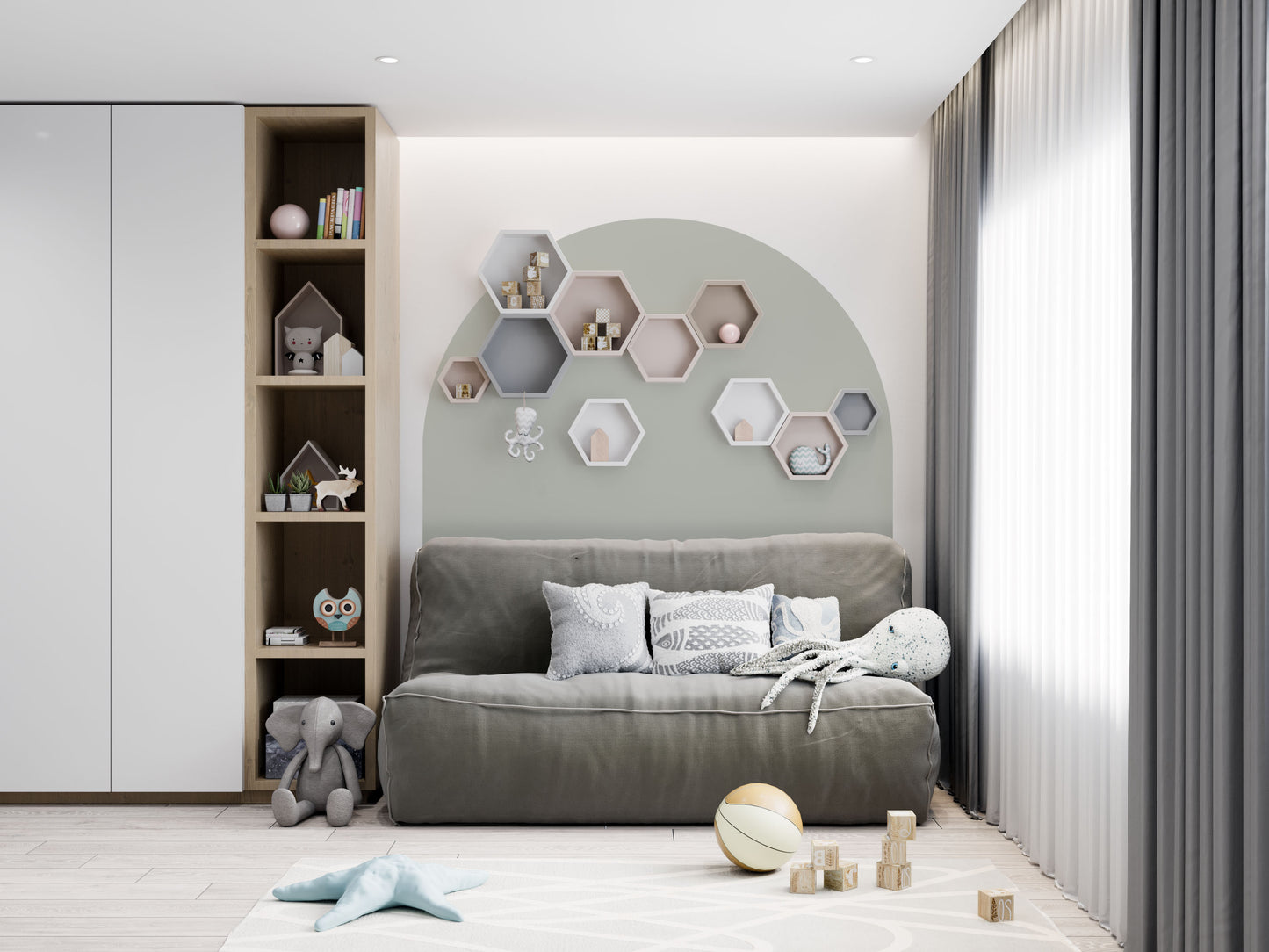 Bedhead Wall Decal (Sage) - Wall Decals - Fable and Fawn