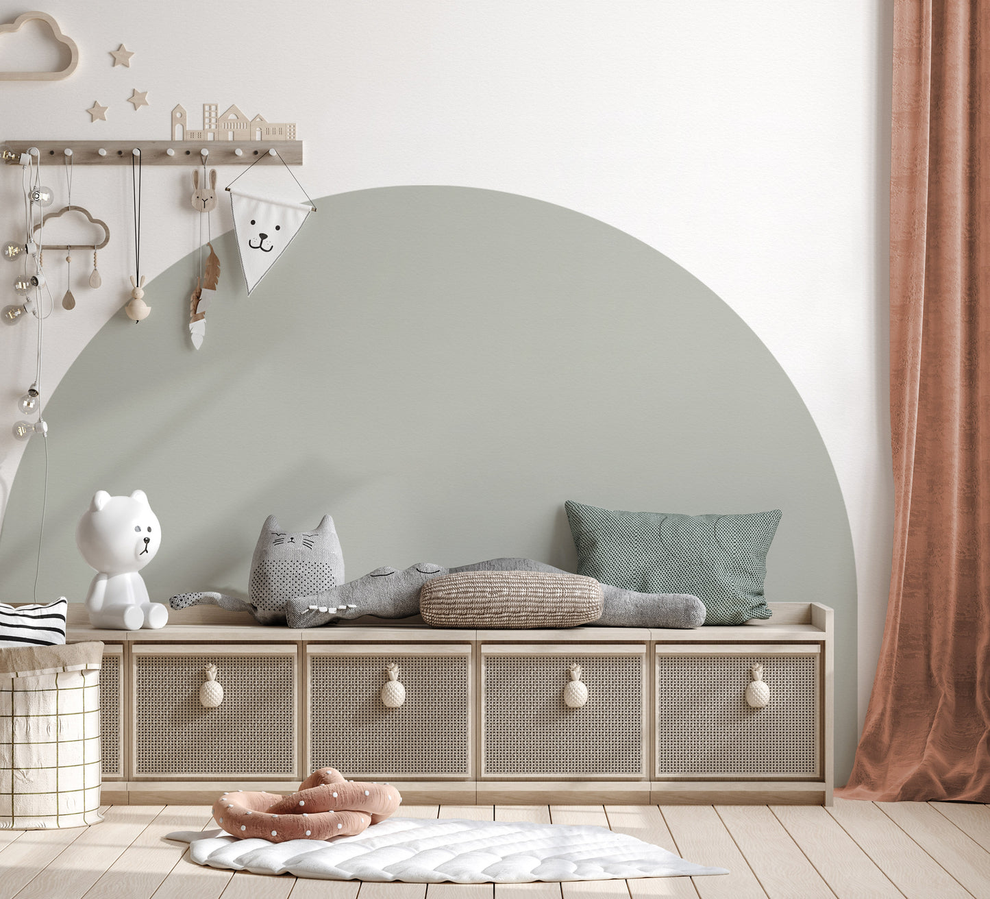 Bedhead Wall Decal (Sage) - Wall Decals - Fable and Fawn