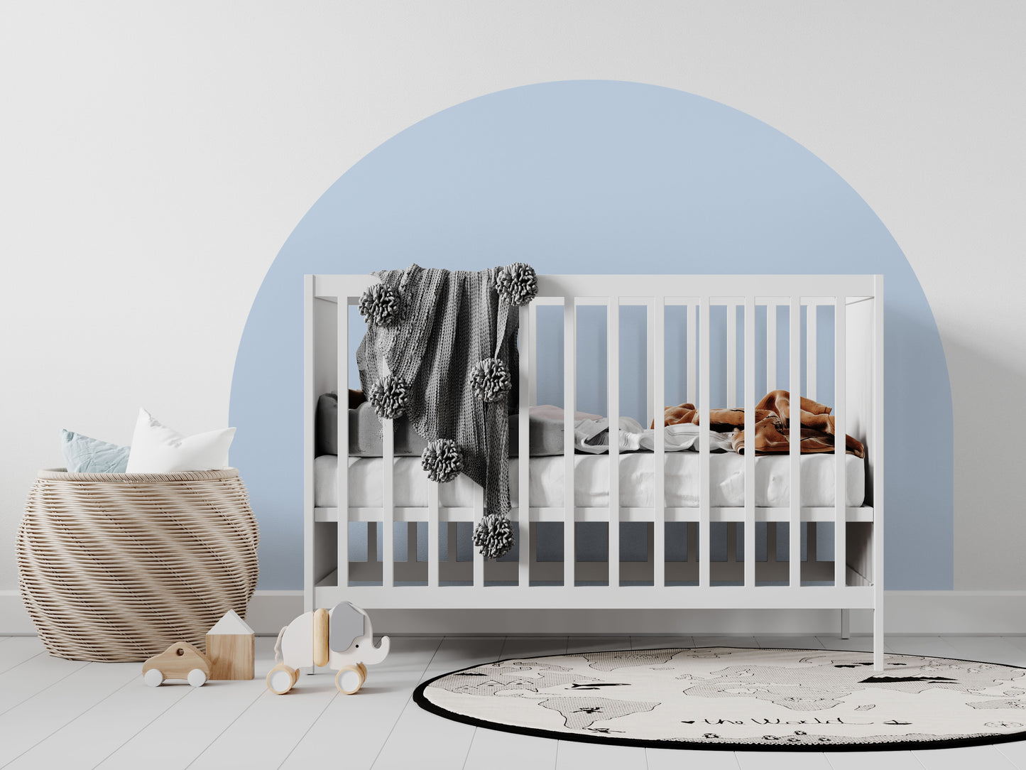 Bedhead Wall Decal (Sky Blue) - Wall Decals - Fable and Fawn