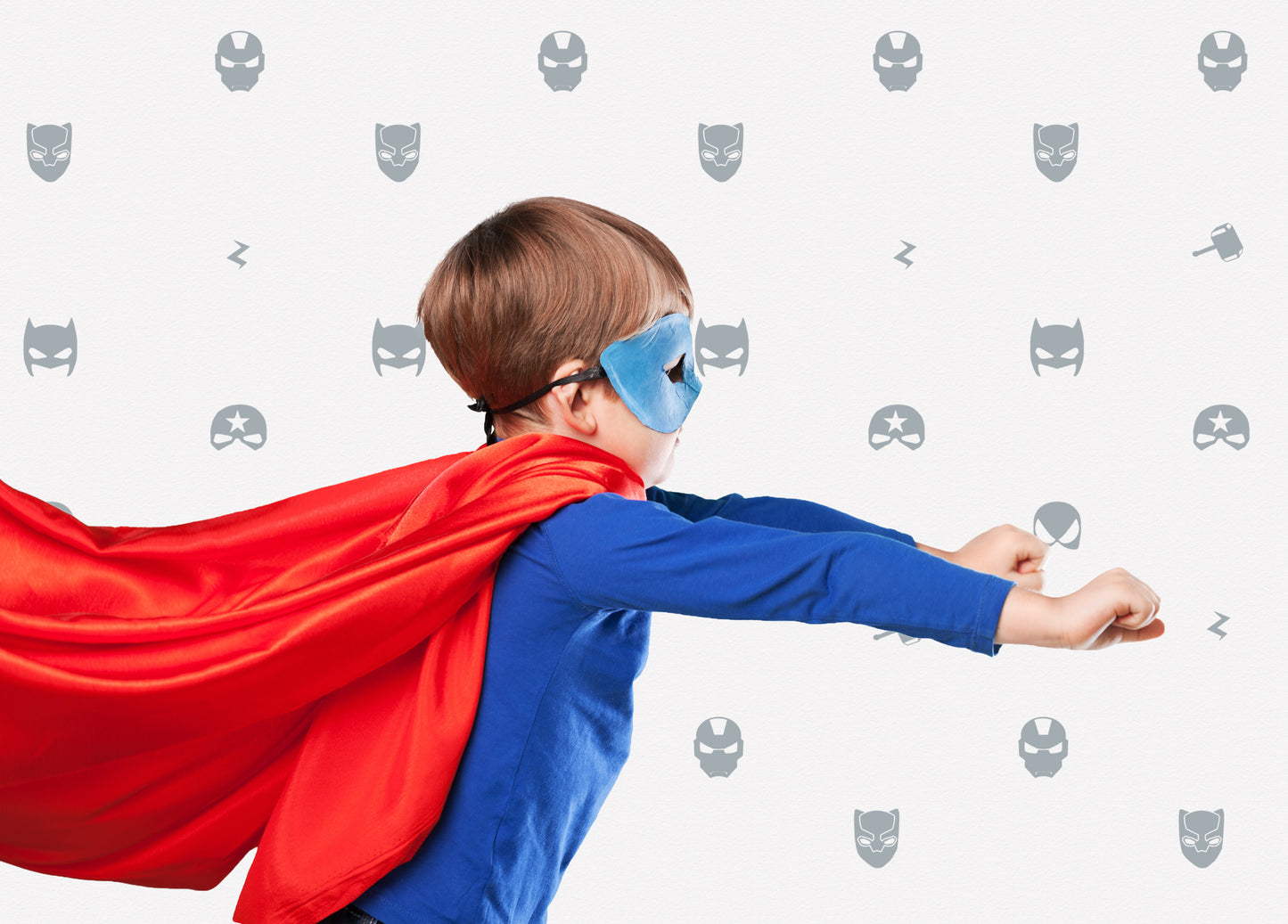 Superhero Wall Decals - 1 or 2 Colour Option - Wall Decals - Fable and Fawn