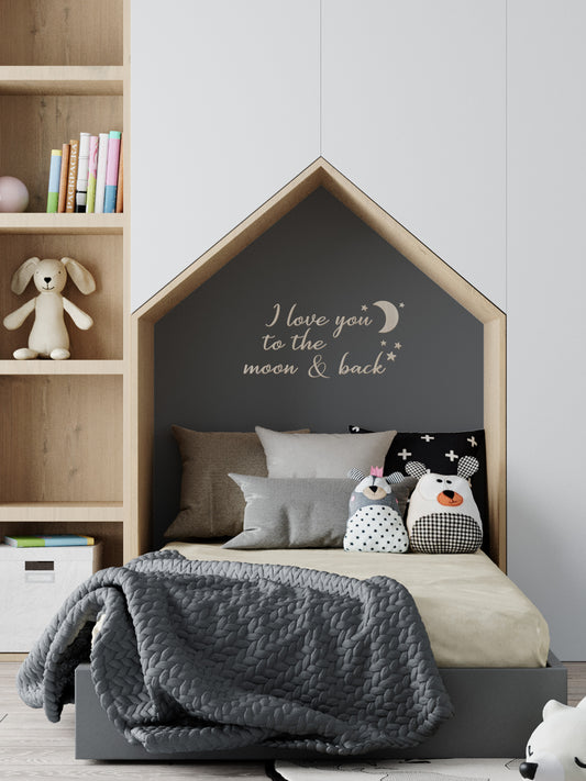 I love you to the moon and back - Wall Decals - Fable and Fawn