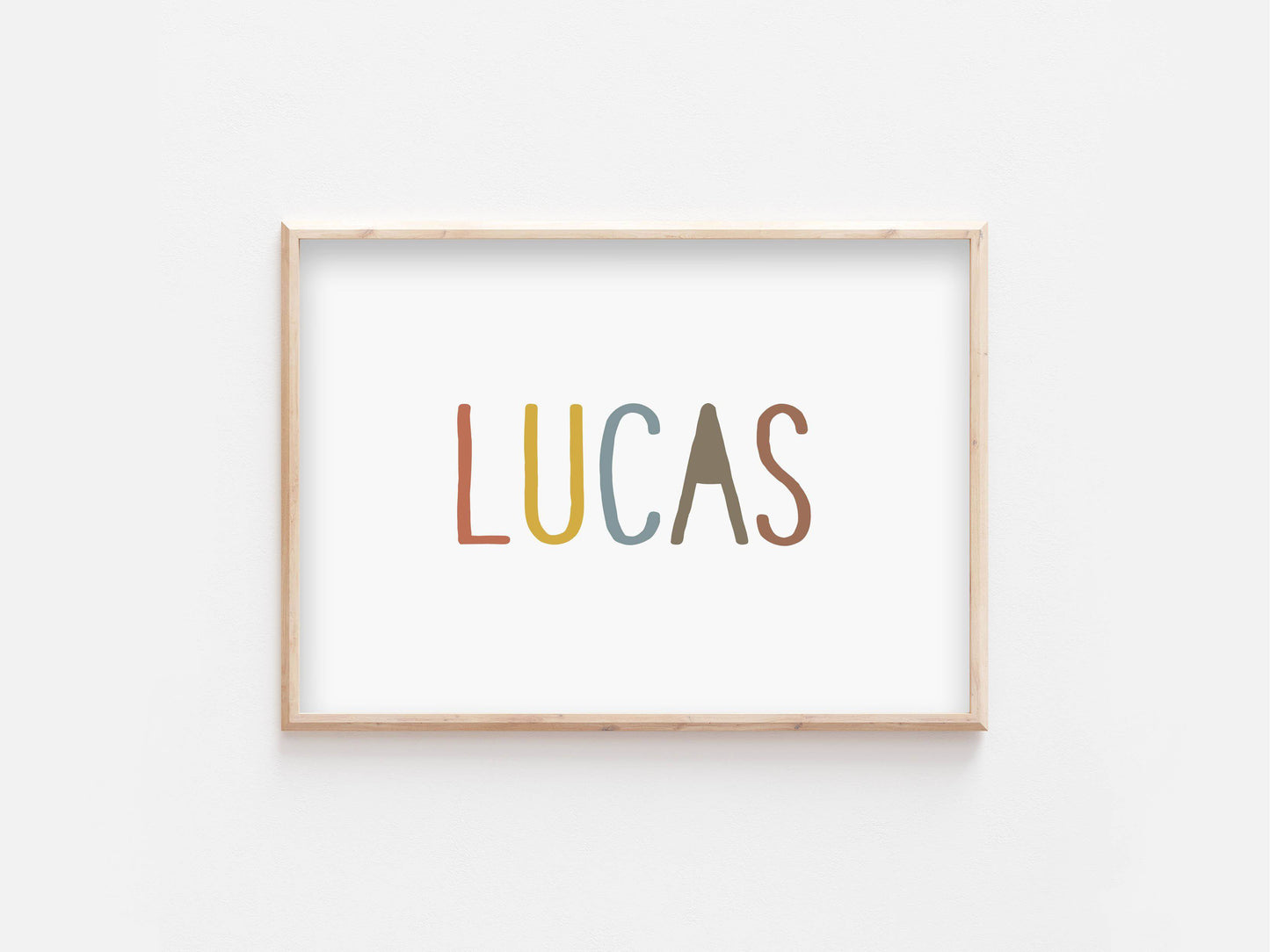 Custom Name Print (Mustard) - PRINT - Fable and Fawn