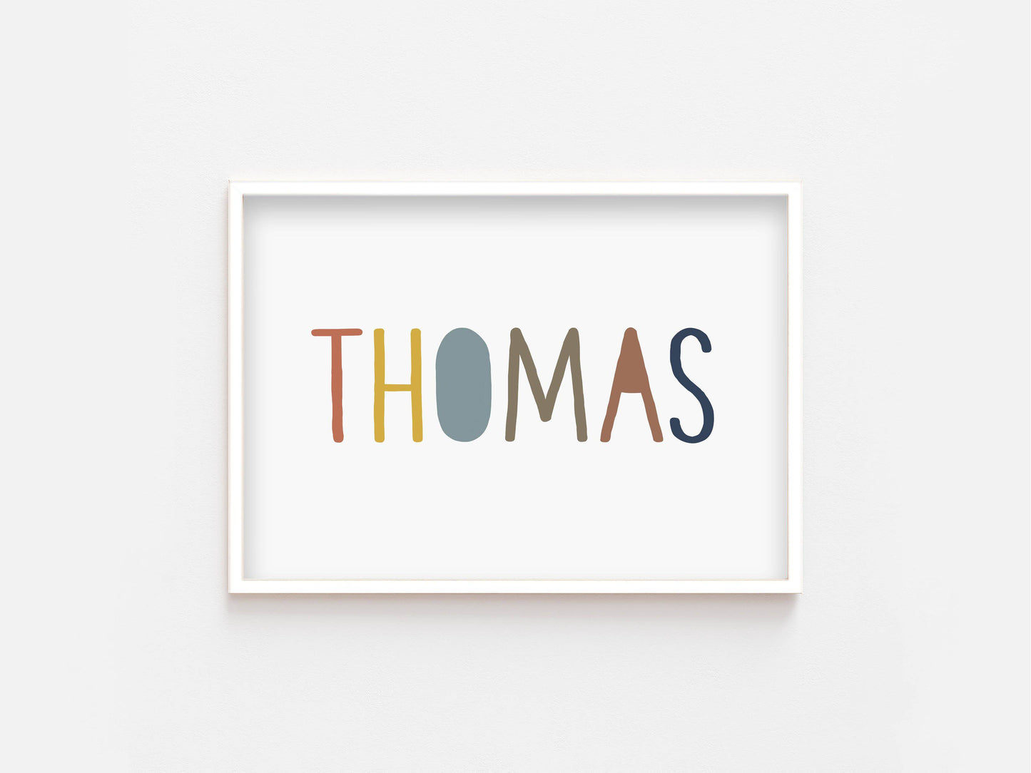 Custom Name Print (Mustard) - PRINT - Fable and Fawn