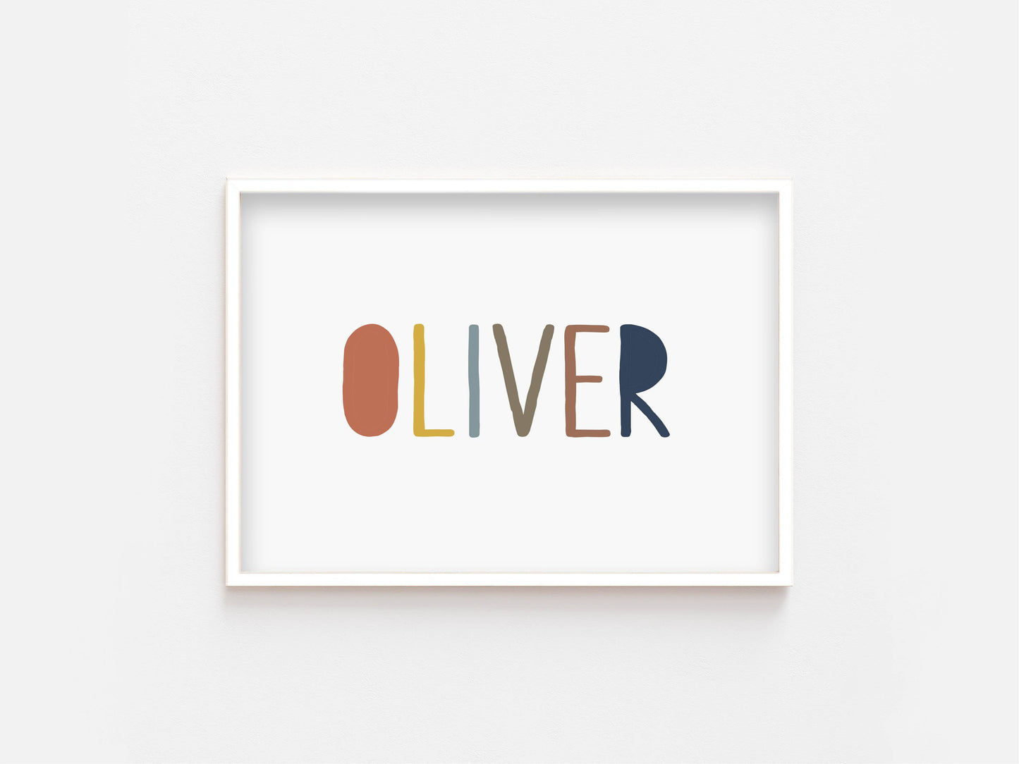 Custom Name Print (Mustard) - PRINT - Fable and Fawn