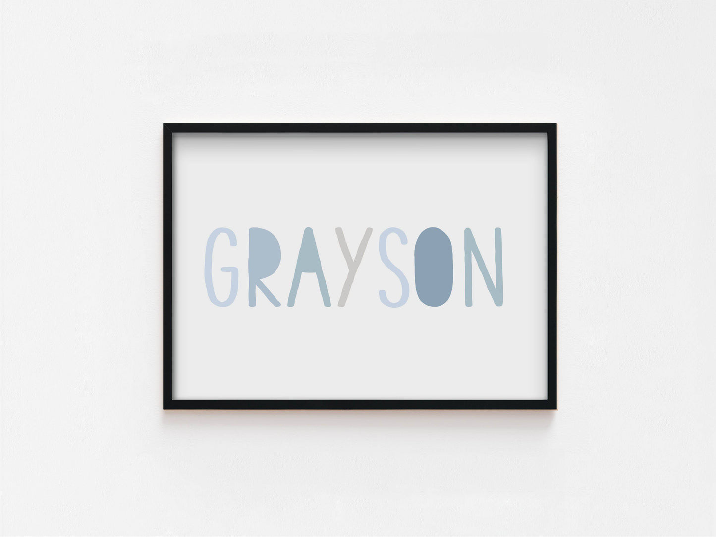 Custom Name Prints (Blue) - Fable and Fawn - PRINT - Fable and Fawn