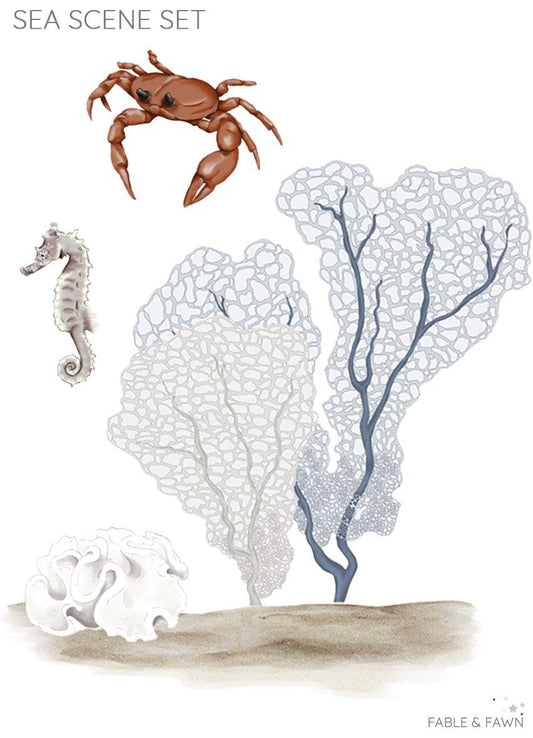Sea Scene Wall Decals - Wall Decals - Fable and Fawn