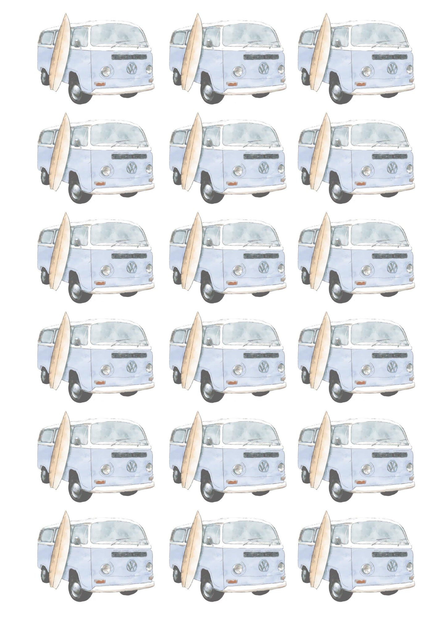 Mini Kombi Wall Decals - Wall Decals - Fable and Fawn
