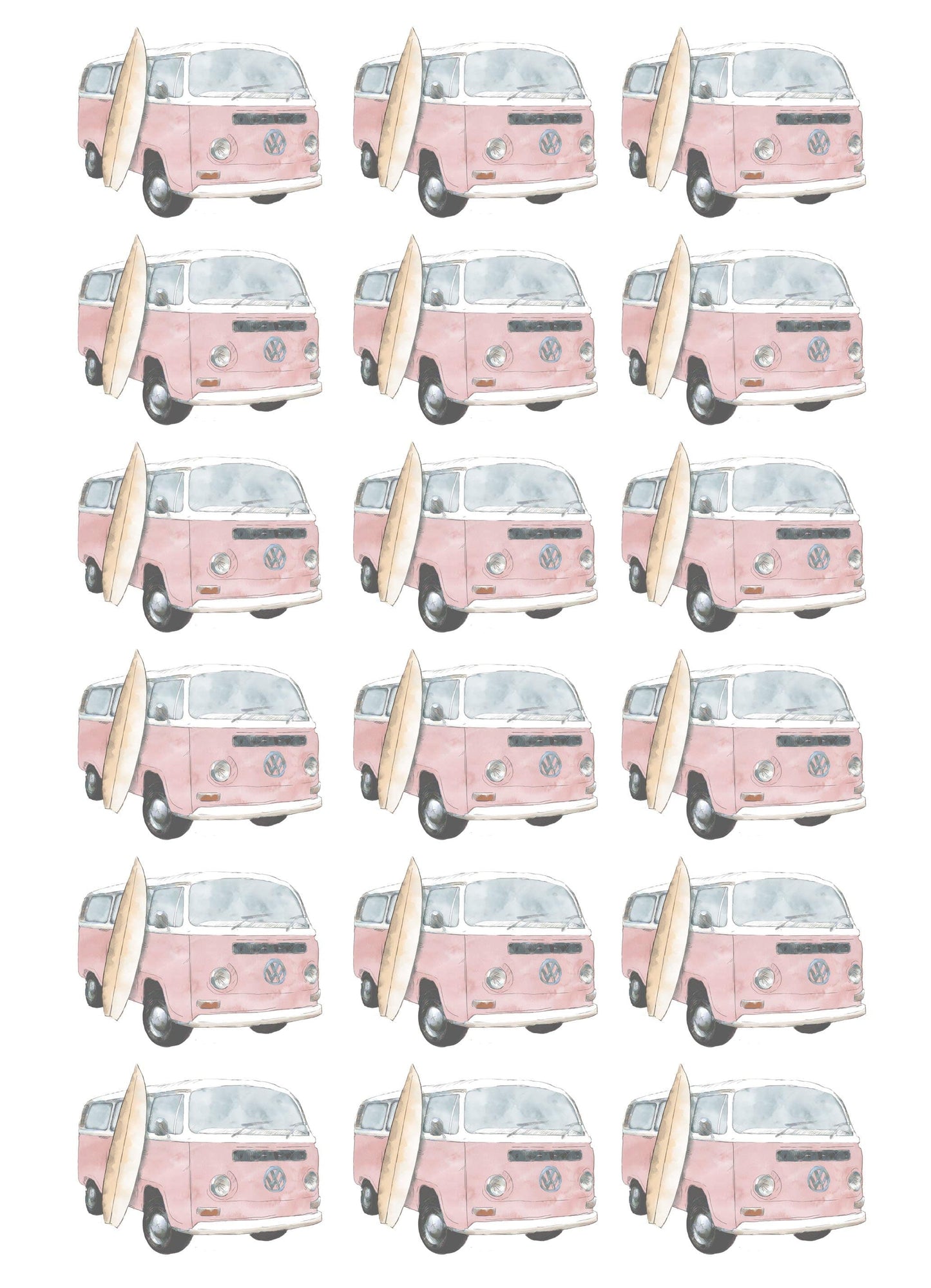 Mini Kombi Wall Decals - Wall Decals - Fable and Fawn
