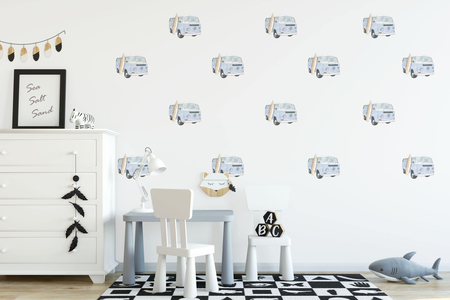 Mini Kombi Wall Decals - Wall Decals - Fable and Fawn
