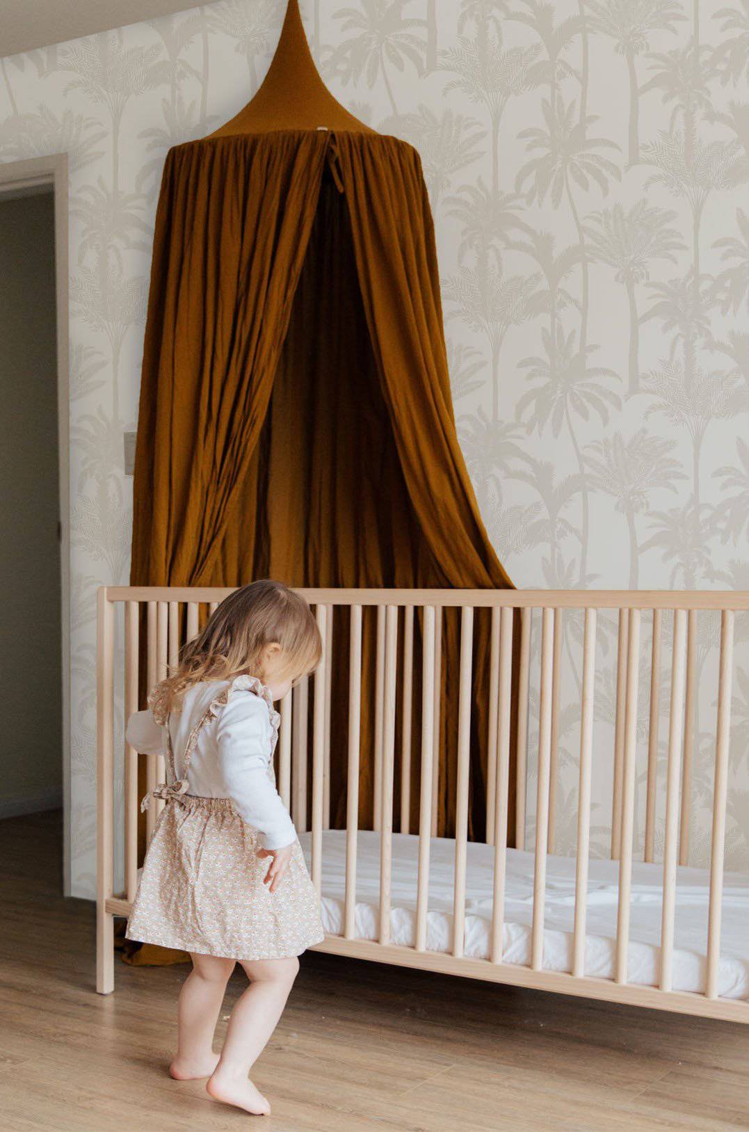 Palm Tree Wallpaper (Beige) - Wallpaper - Fable and Fawn