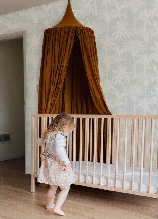 Palm Tree Wallpaper (Sage) - Wallpaper - Fable and Fawn