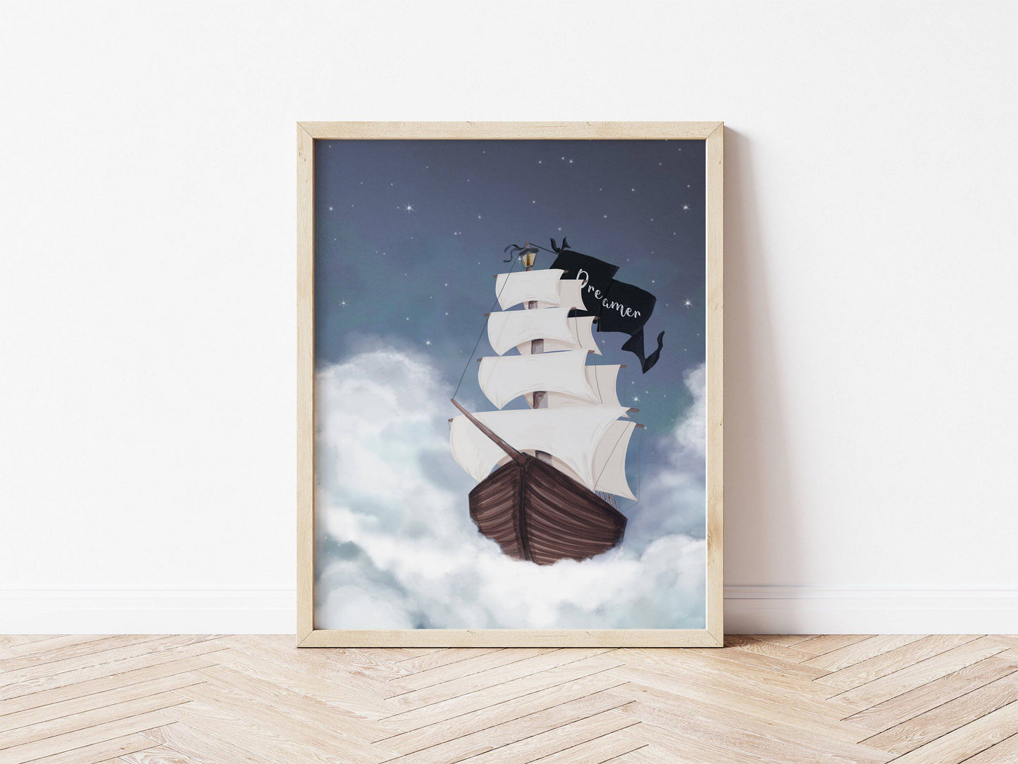 Dreamer Ship Print - Kids Wall Art - Fable and Fawn