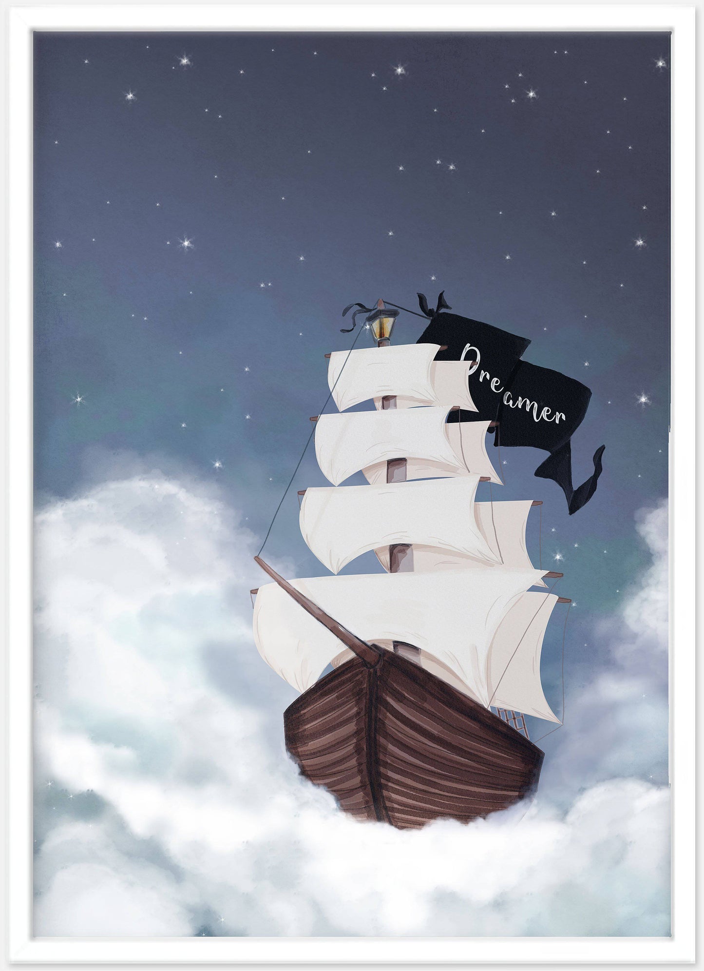 Dreamer Ship Print - Kids Wall Art - Fable and Fawn
