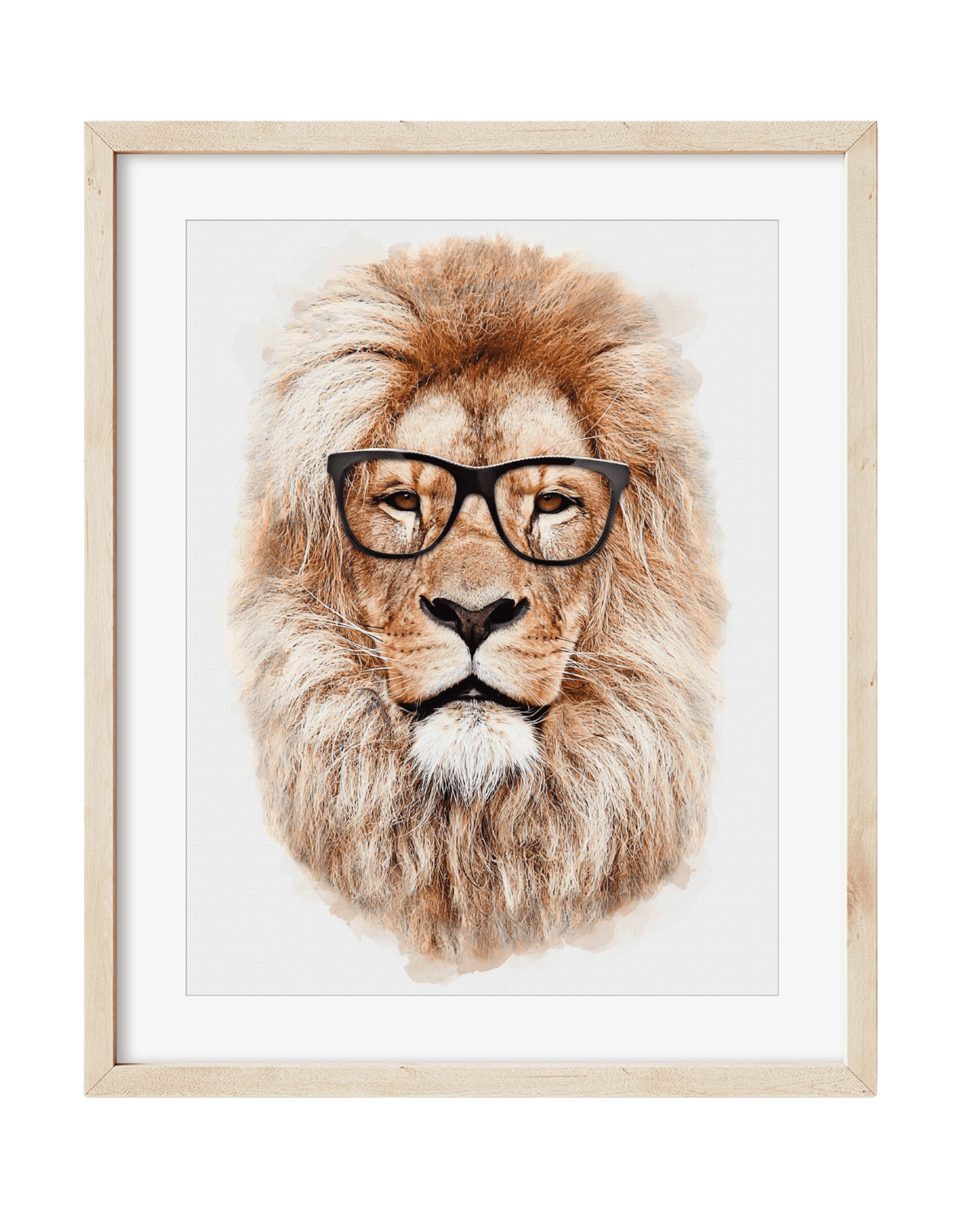 Mr. Lion | Lion With Glasses Print - PRINT - Fable and Fawn