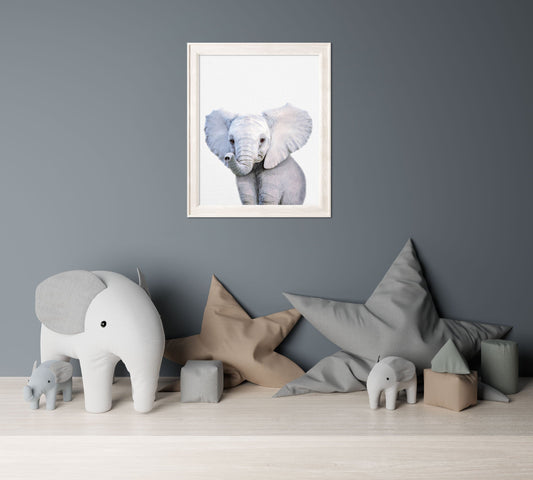 Baby Elephant Print - PRINT - Fable and Fawn