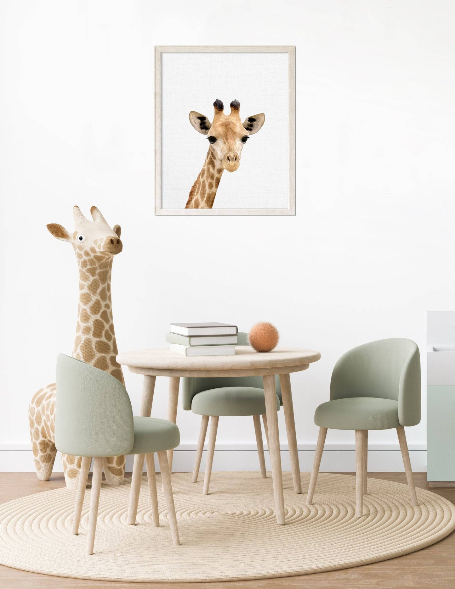 Giraffe Print | Baby Animal Print | Safari Nursery - PRINT - Fable and Fawn