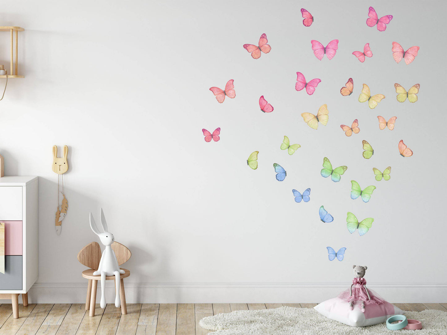 Butterfly Rainbow Wall Decals - Wall Decals - Fable and Fawn