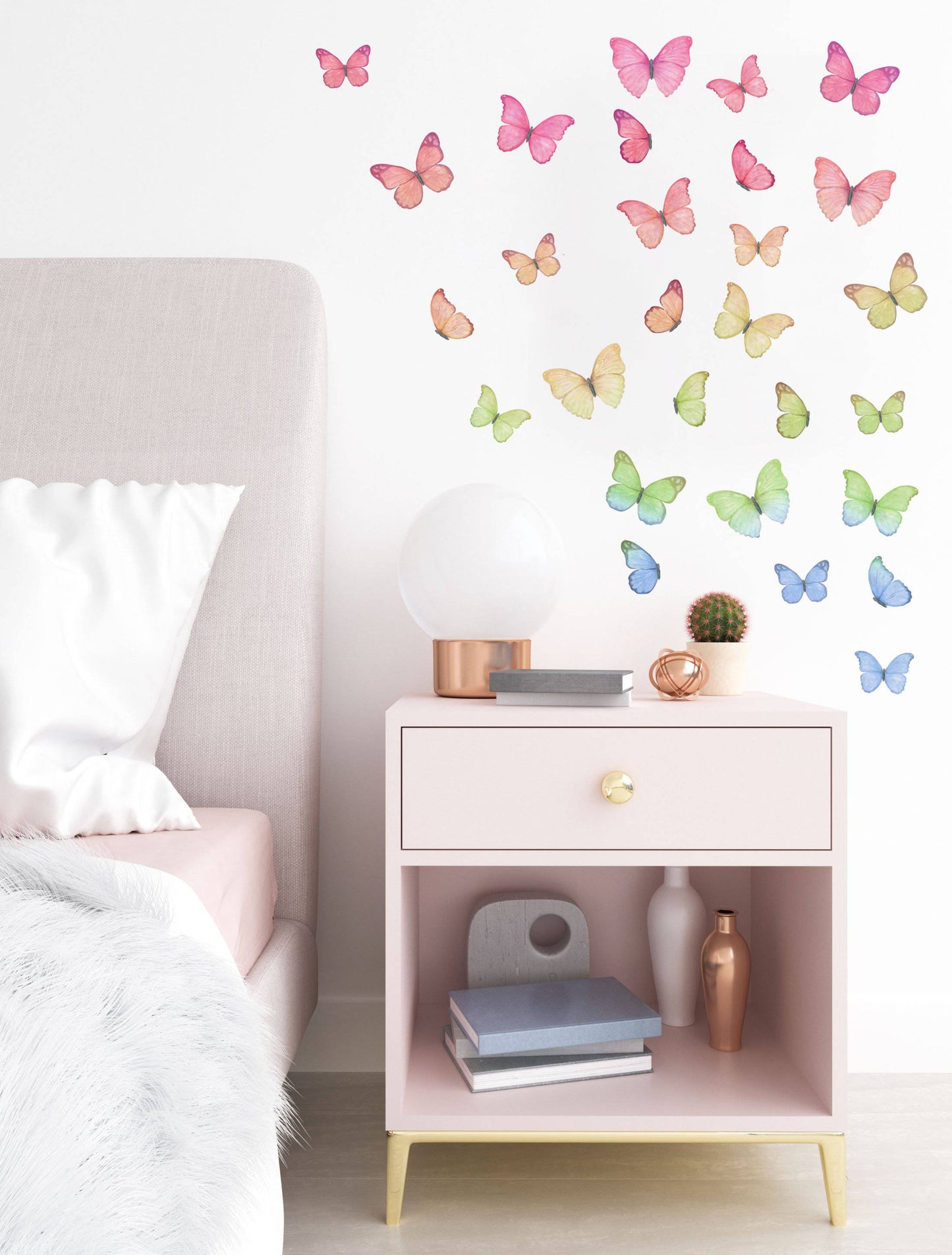Butterfly Rainbow Wall Decals - Wall Decals - Fable and Fawn