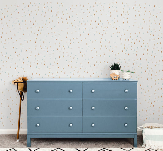 Confetti Wall Decals (Blue & Clay) - Wall Decals - Fable and Fawn