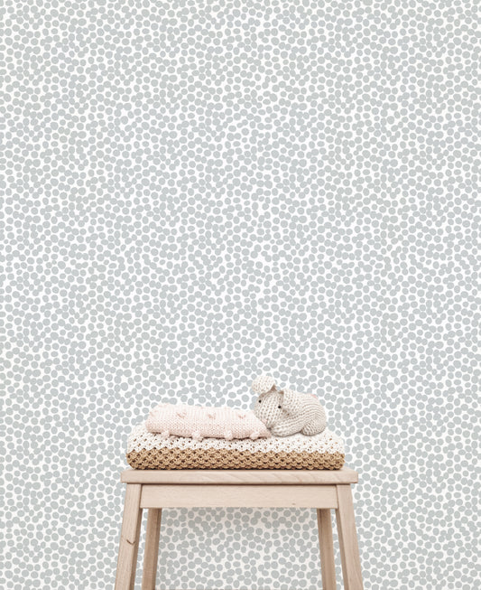 Removable Wallpaper - Spots (Duck Egg Blue) - Wallpaper - Fable and Fawn