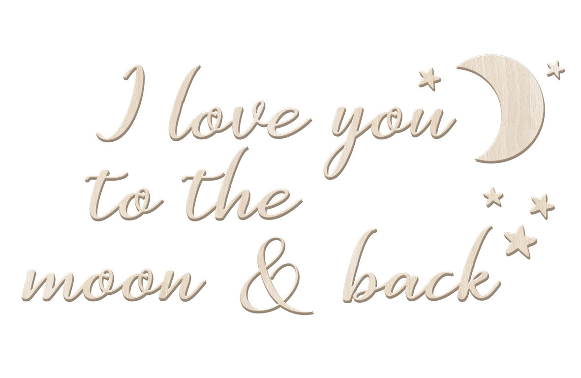 I love you to the moon and back - Wall Decals - Fable and Fawn