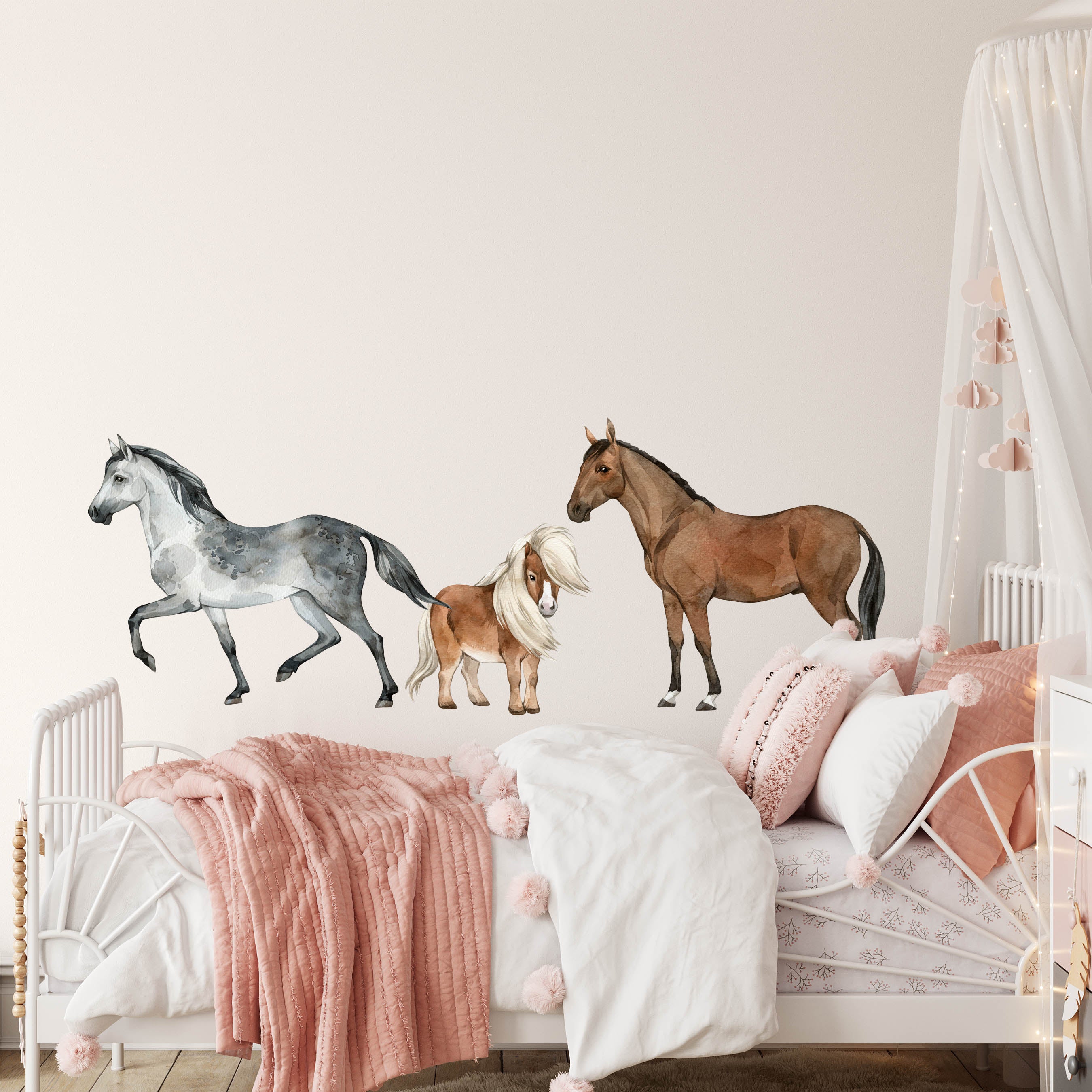 Horse Wall Decal – Grey Horse