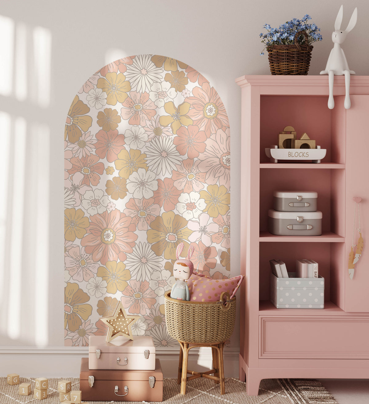 Luna Arch - Floral Wall Decal - Wall Decals Australia - Fable and Fawn